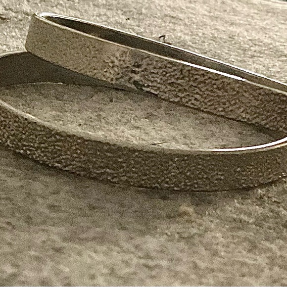 Express Jewelry - Textured Silver Bangle Bracelets